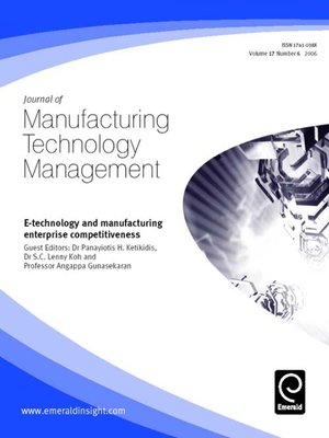 cover image of Journal of Manufacturing Technology Management, Volume 17, Issue 6